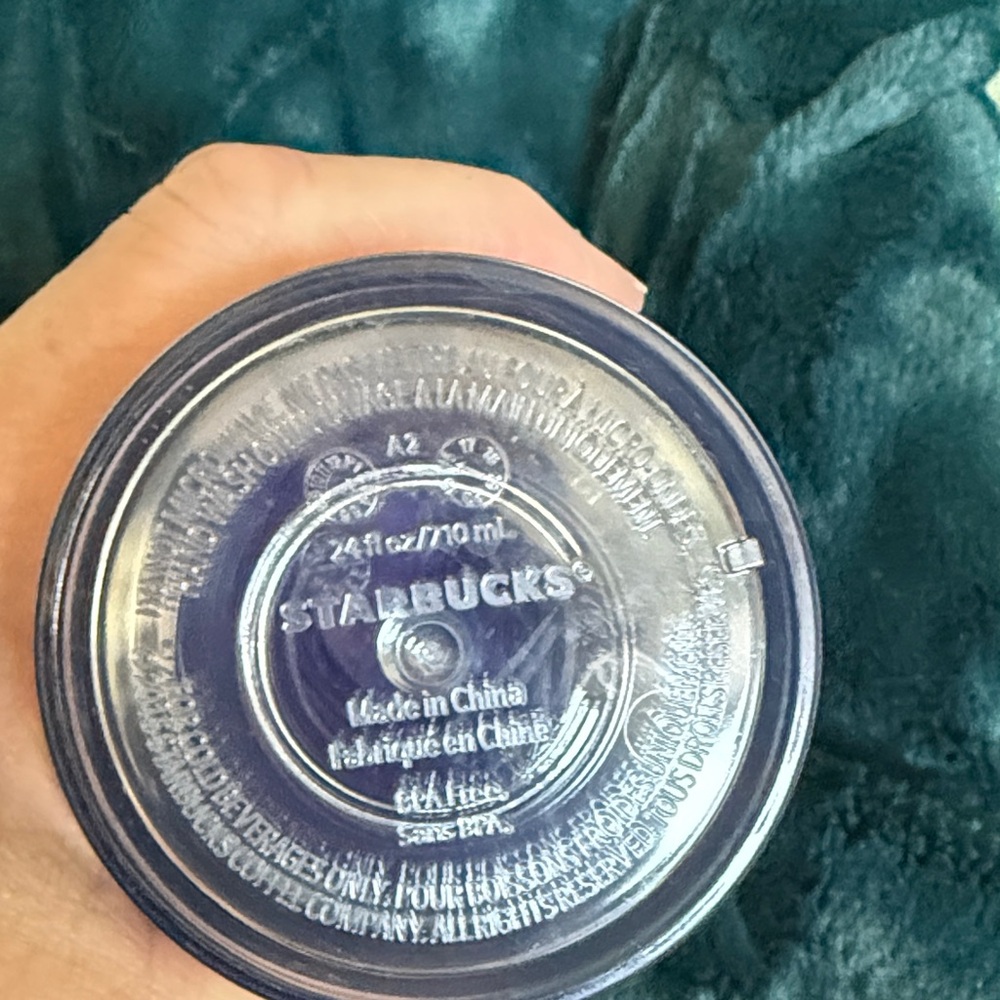 Starbucks Holographic Tumbler with Purple Lid - Picture 3 of 3